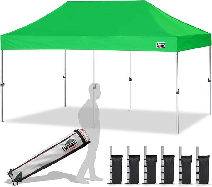 Eurmax USA 10'x20' Pop Up Canopy Tent Commercial Instant Canopies by Eurmax