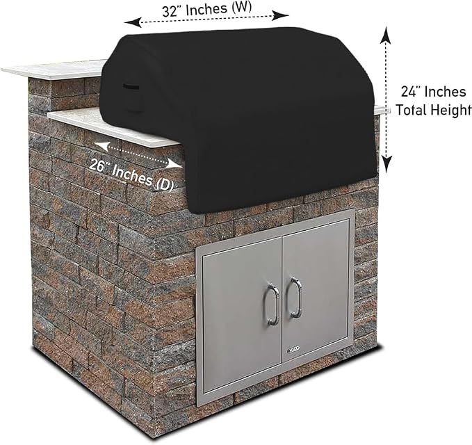 Covers & All Built-in Outdoor Grill Cover, Durable 12 Oz Waterproof Cover Max - Image 2