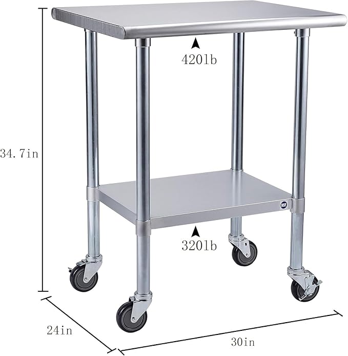 ROCKPOINT Stainless Steel Table - Image 3