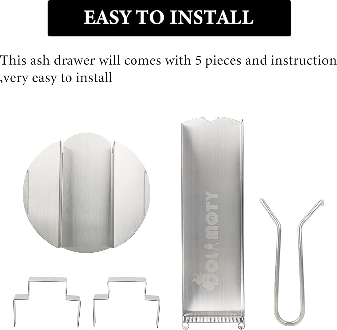 Upgrade Ash Drawer Accessories for Big Green Egg Large-BGE Replacement Parts - Image 5