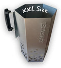 Heavy Duty Charcoal Chimney Starter, XXL Size, BBQ Chimney Starter by KONEXCEL