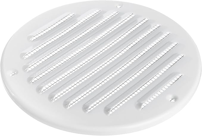 White Metal 5'' Inch Round Ventilation Grille - Image 4