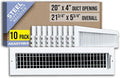 Fits 20x4 Duct Opening Steel Adjustable Air Supply Grille by Handua | Register by Handua