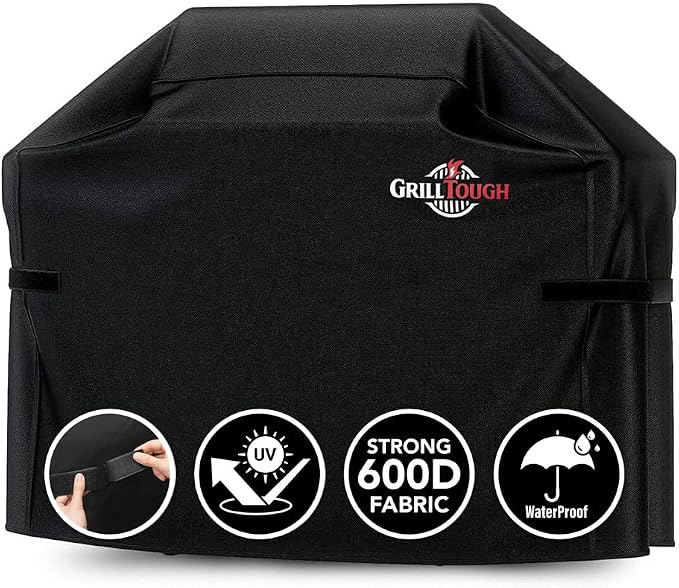 Heavy Duty BBQ Grill Cover for Outdoor Grill, 64 Inch – Waterproof, Weather by GrillTough