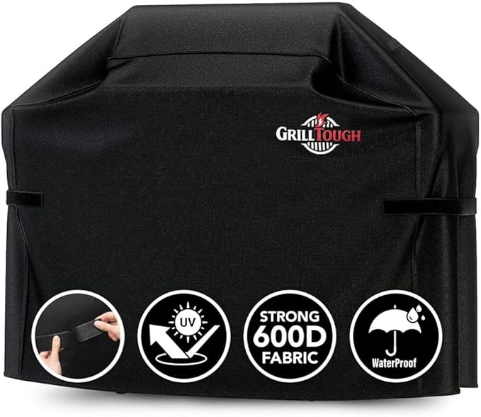 Heavy Duty BBQ Grill Cover for Outdoor Grill, 60 Inch – Waterproof, Weather by GrillTough