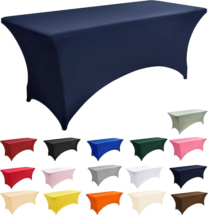 2-Pack 8ft Spandex Table Covers - Image 3