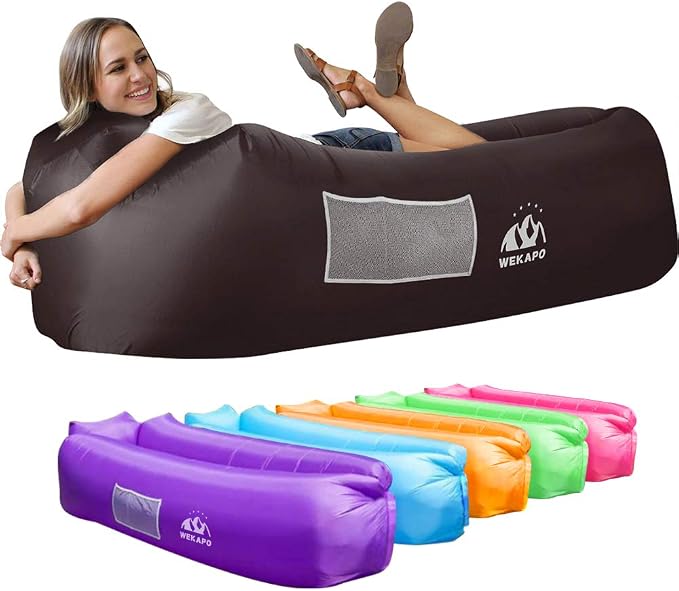 WEKAPO Inflatable Sun Lounger, Air Sofa, Waterproof and Leak-Proof, Picnics and by Wekapo