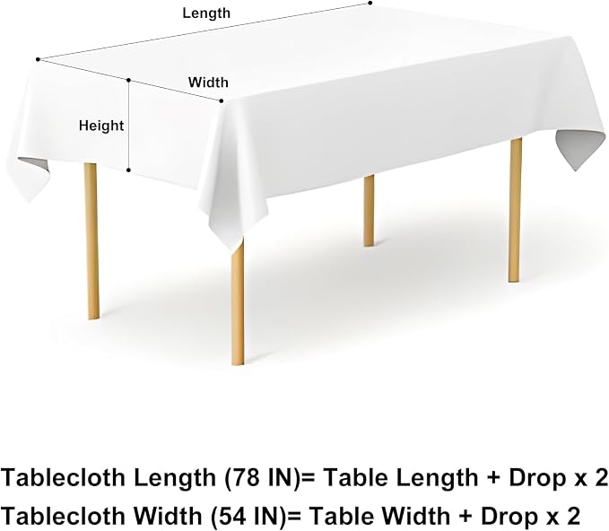 misaya Rectangle Waterproof Vinyl Table Cloth, Wipeable Tablecloth - Image 7