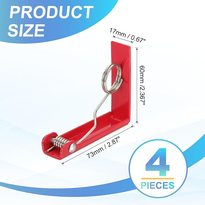 uxcell 4 Pack Tablecloth Clips, Stainless Steel Table Cloth Cover Clamps - Image 2