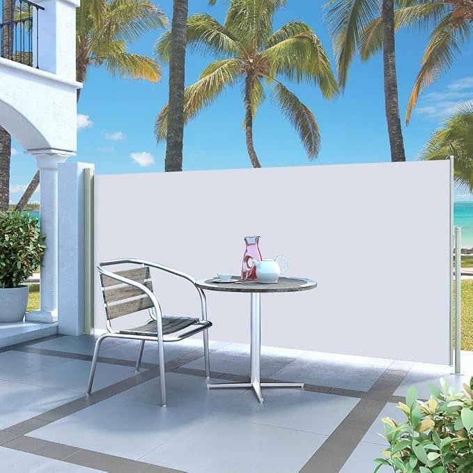 YAFF Retractable Outdoor Folding Privacy Divider, Water & UV Resistant Sun by YAFF