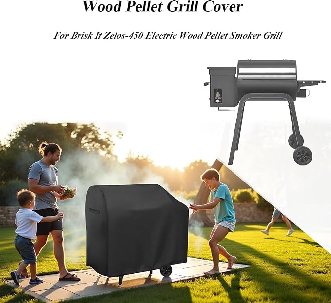 Charcoal Grills Cover for Brisk It Zelos-450 Wood Pellet Grill, Waterproof - Image 3
