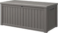 NUNU LAB 120 Gallon Outdoor Storage Box, Resin Large Sturdy Deck Box, Backyard by NUNULAB