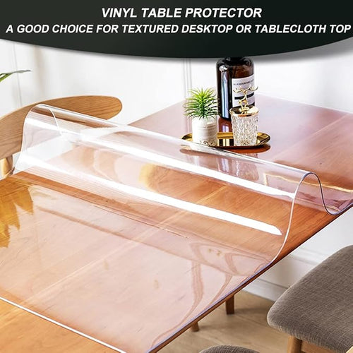 14x30 inch Clear Table Cover Protector Waterproof PVC Desk Pad Mat Crystal - Image 2