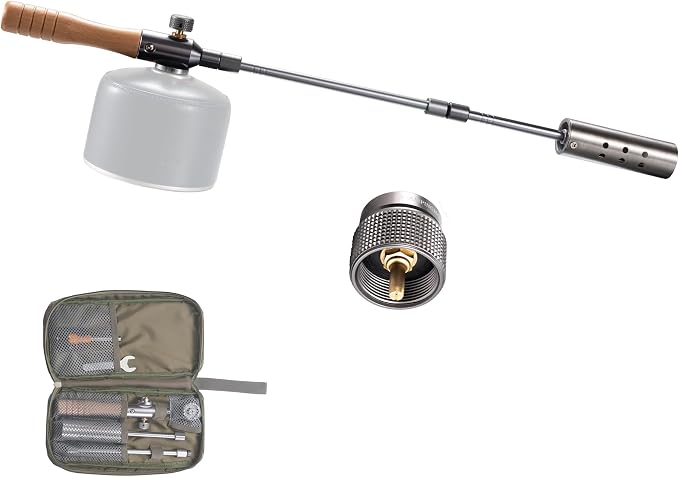CAMPINGMOON Camping Grill Torch Dual Fuel Head Flame Adjustable by CAMPINGMOON