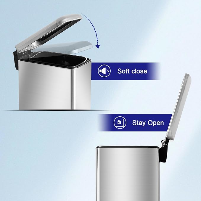 Bathroom Trash Can，5L/1.3 Gallon Trash Can - Image 4
