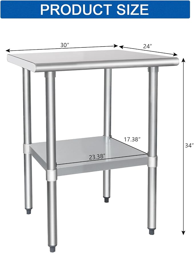 HARDURA Stainless Steel Table 24X30 Inches - Image 2