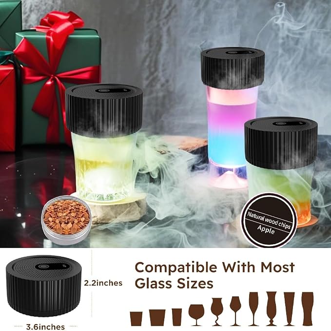 Electric Whiskey Smoker Kit–Rechargeable Cocktail Smoker Kit - Image 9
