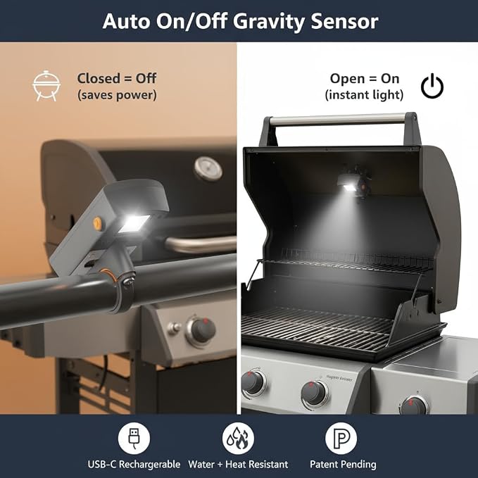 Yukon Glory Bright LED Grill Handle Light, Rechargeable, Water + Heat Resistant - Image 3