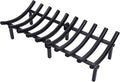 24 Inch Fireplace Grates of Metal, Solid Round Steel 3/4" Bar Grate by MyFirePlaceDirect