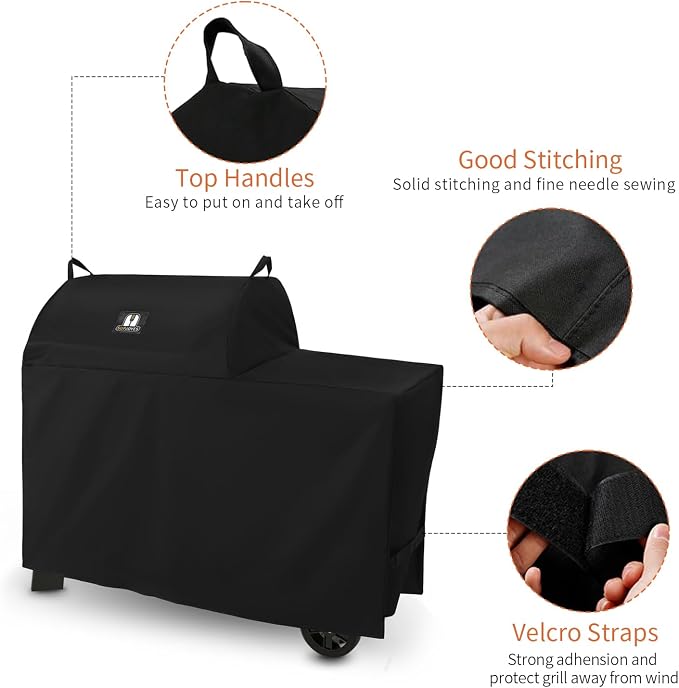 SUPJOYES Grill Cover for Traeger Grills BAC761 Woodridge Pellet Grill, - Image 3