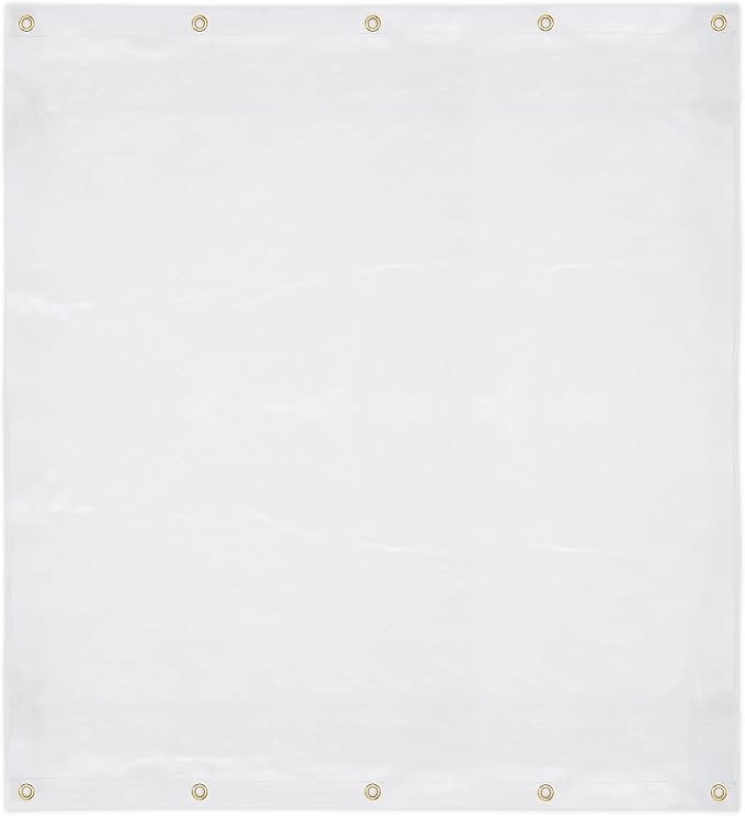 Covers & all Outdoor Clear Tarp Curtain, 18oz Clear Outdoor Curtains by CoversAll