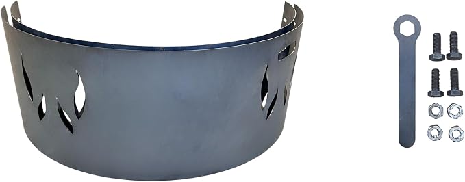 UNITED FIRE- Fire Pit Spark Screen 23" – 2-Piece Heavy Duty Steel Mesh Cover - Image 3