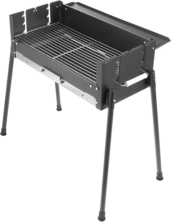 Foldable Charcoal Grills, Hibachi BBQ Portable charcoal grill, Height by AGULIUM