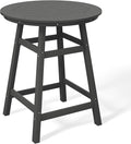 Costaelm Patio Bistro Table, Outdoor Bistro Dining Pub Table by Costaelm