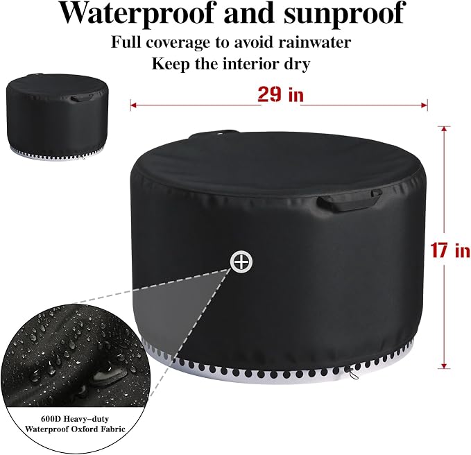 Chinchilla Fire Pit Cover Round - Image 3
