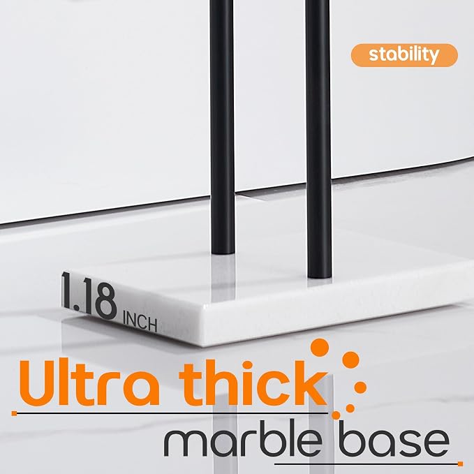 Free Standing Towel Racks Matte Black 2-Tier Towel Holder - Image 7