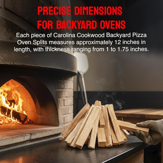 Pizza Oven Wood 12 Inch Naturally Cured White Oak Splits Cooking Wood - Image 3