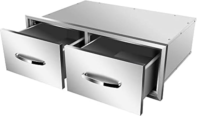 Stainless Steel Outdoor Kitchen Drawers by OLIPIC