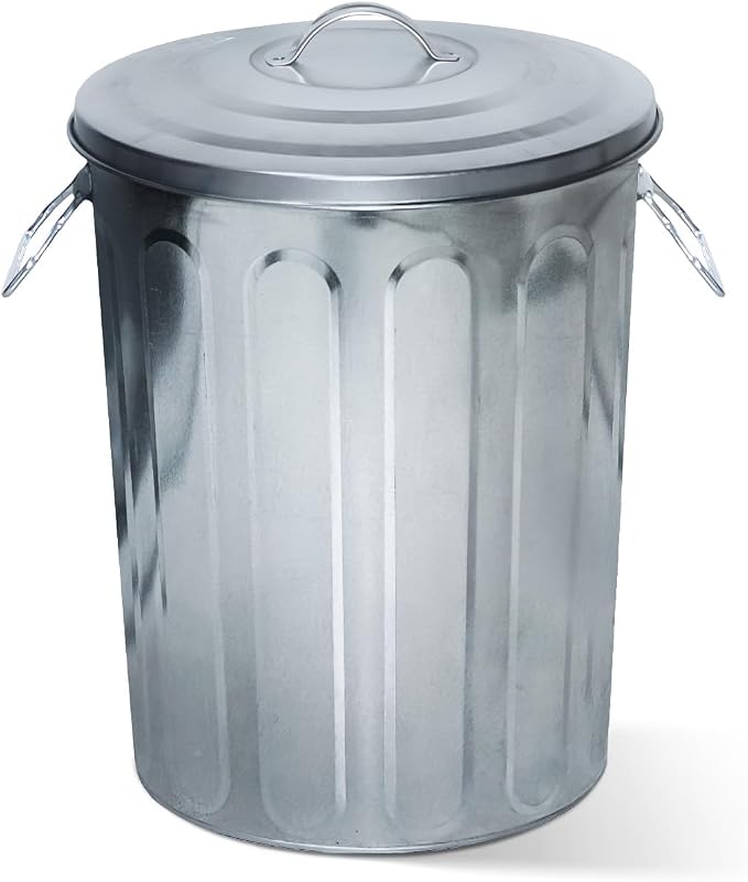 Plexon 5 Gallon Small Metal Trash Can by Plexon