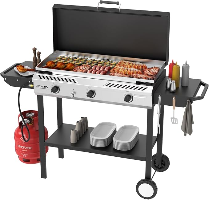 ROVSUN 2-in-1 Propane Stove & 33'' Griddle Combo by ROVSUN