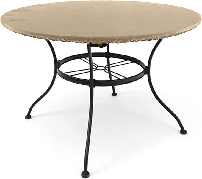 Covermates Classic Round Table Top Cover – All-Weather Outdoor Table Protection by Covermates