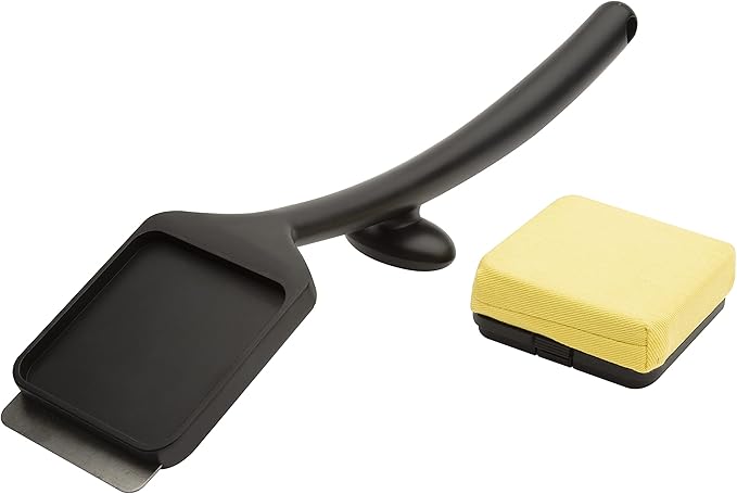 Grill Brush, Bristle-Free Steam Cleaner with Silicone Head, Black/Yellow