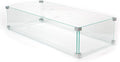 AMS Fireplace Rectangular Tempered Glass Fire Pit Table by AMSFireplaceInc