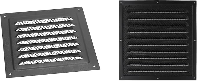 2pcs Attic Vent Soffit Vent Aluminum Wall Vent Metal Shed Vent Square Vent - Image 6