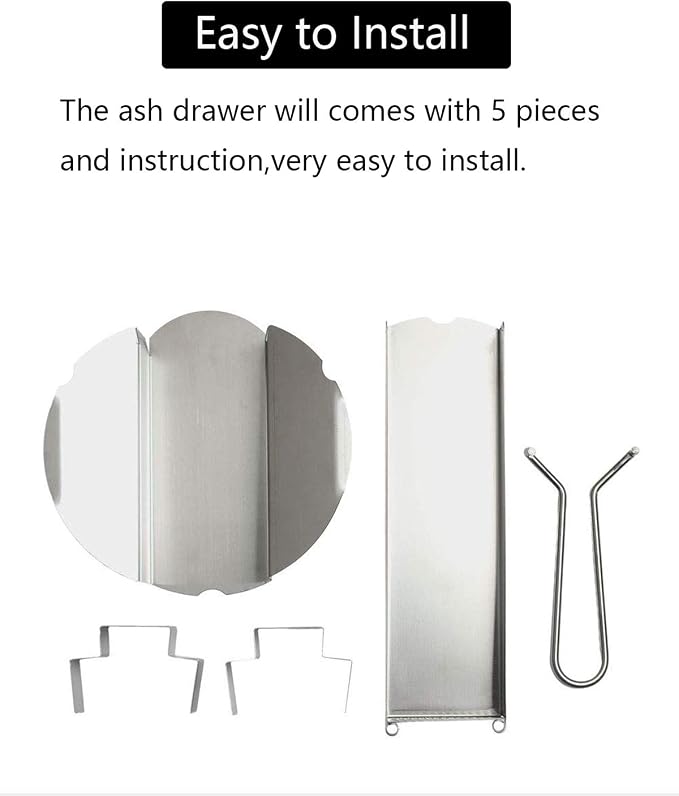 Upgrade Slid Out Ash Drawer for Big Green Egg Accessories Ash Tool, Ash Drawer - Image 4