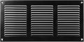 Repa Market 12x6 Inch Air Vent Cover/Black Galvanized Steel Louvered Grill Cover by RepaMarket
