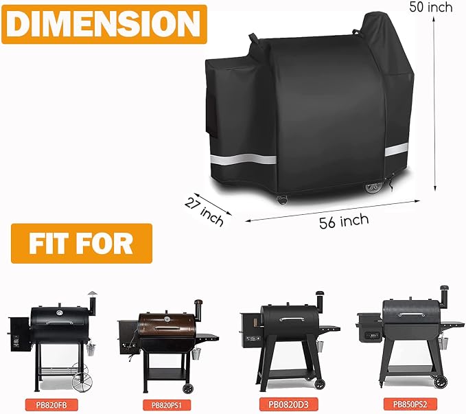 Utheer Grill Cover for Pit Boss 820 Deluxe, Pro Series 850, Z Grill 700 Series - Image 2