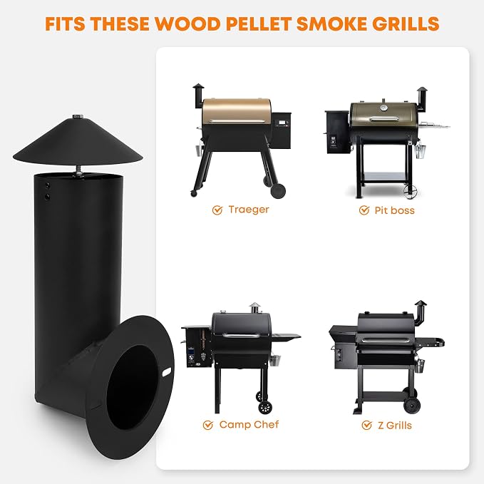 Stanbroil Pellet Grill Smoke Stack Compatible - Image 3