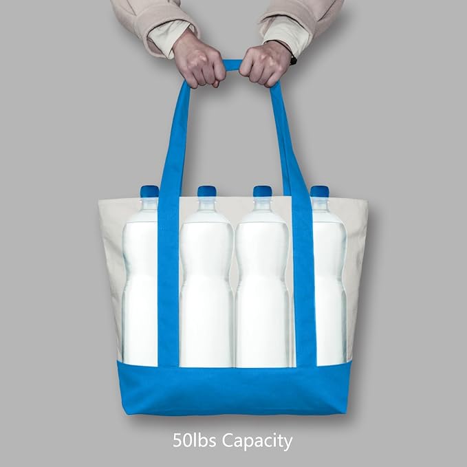 TOPDesign 6-Pack Canvas Tote Bags - Image 6
