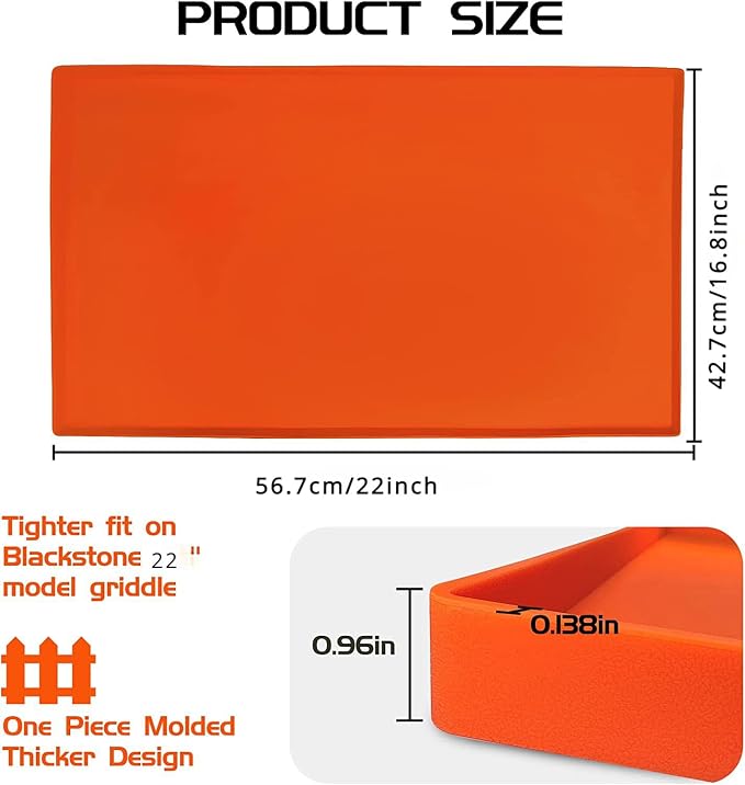 Blackstone Grill Mat 22 inch, Silicone Protective Cover - Image 5