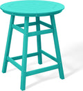 Costaelm Patio Bistro Table, Outdoor Bistro Dining Pub Table by Costaelm