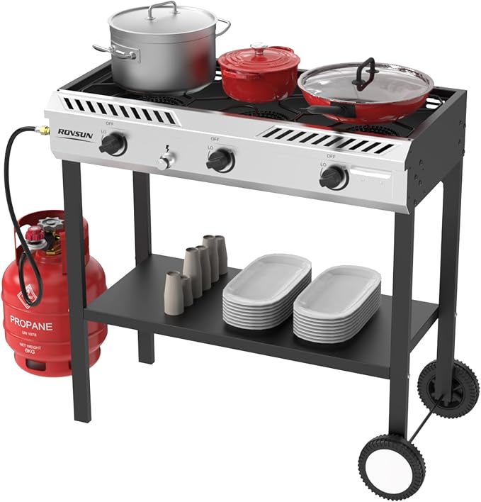 ROVSUN 3 Burner Propane Stove by ROVSUN