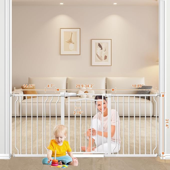 62.2-71.6" Extra Wide Baby Gate - Image 7