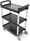 New Star Foodservice 54552 350-Pound Plastic 3-Tier Utility Bus Cart by NewStarFoodservice