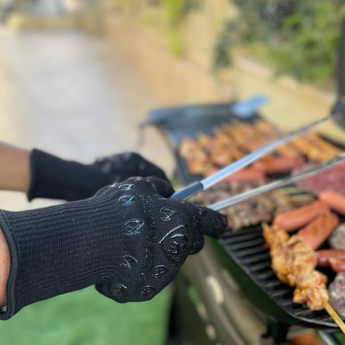 Grill Armor Oven Gloves – 932°F Heat, Fire & Cut Resistant Mitts - Image 2