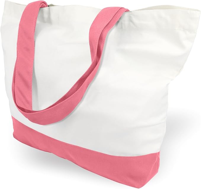 TOPDesign 1-Pack Super Strong Large 12oz Cotton Canvas Tote Bag, Reusable by TOPDesign